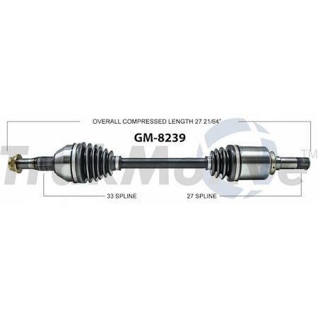 Surtrack Axle Cv Axle Shaft, Gm-8239 GM-8239